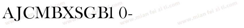 AJCMBXSGB1 0字体转换